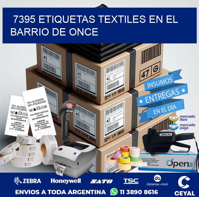 7395 ETIQUETAS TEXTILES EN EL BARRIO DE ONCE