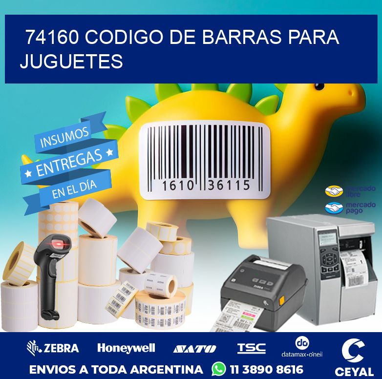 74160 CODIGO DE BARRAS PARA JUGUETES