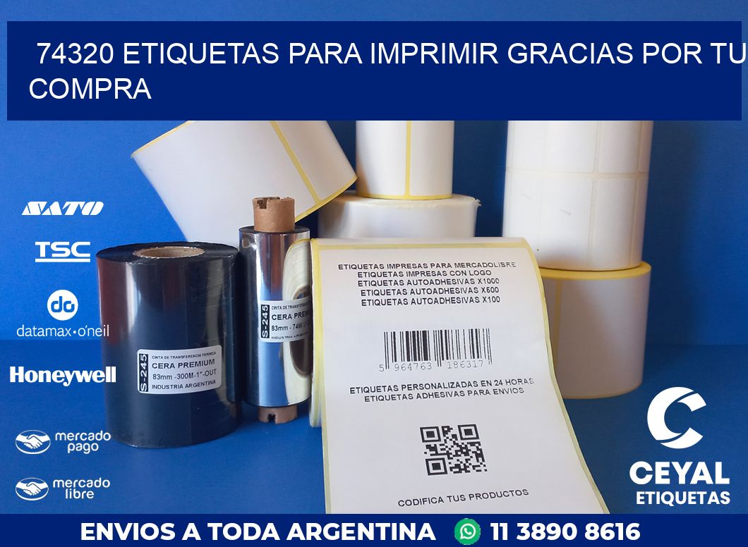 74320 ETIQUETAS PARA IMPRIMIR GRACIAS POR TU COMPRA