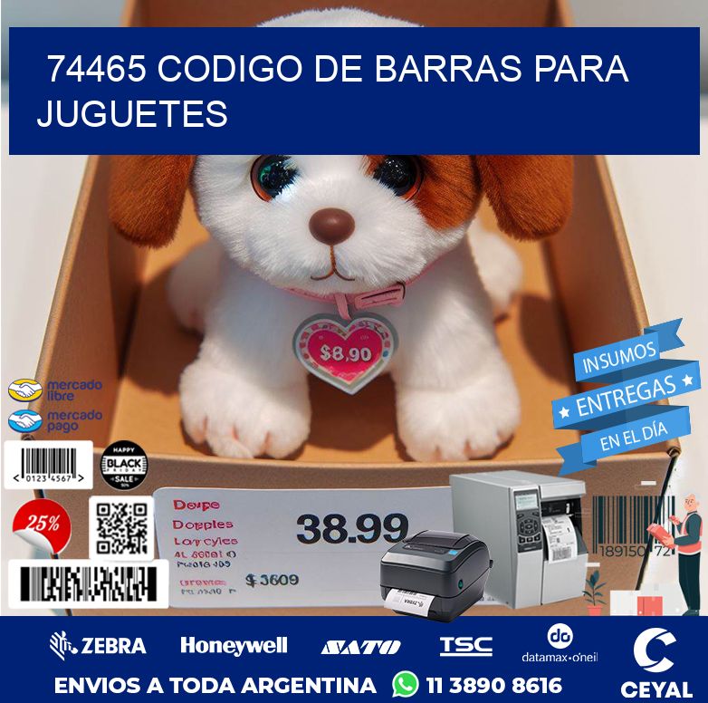 74465 CODIGO DE BARRAS PARA JUGUETES