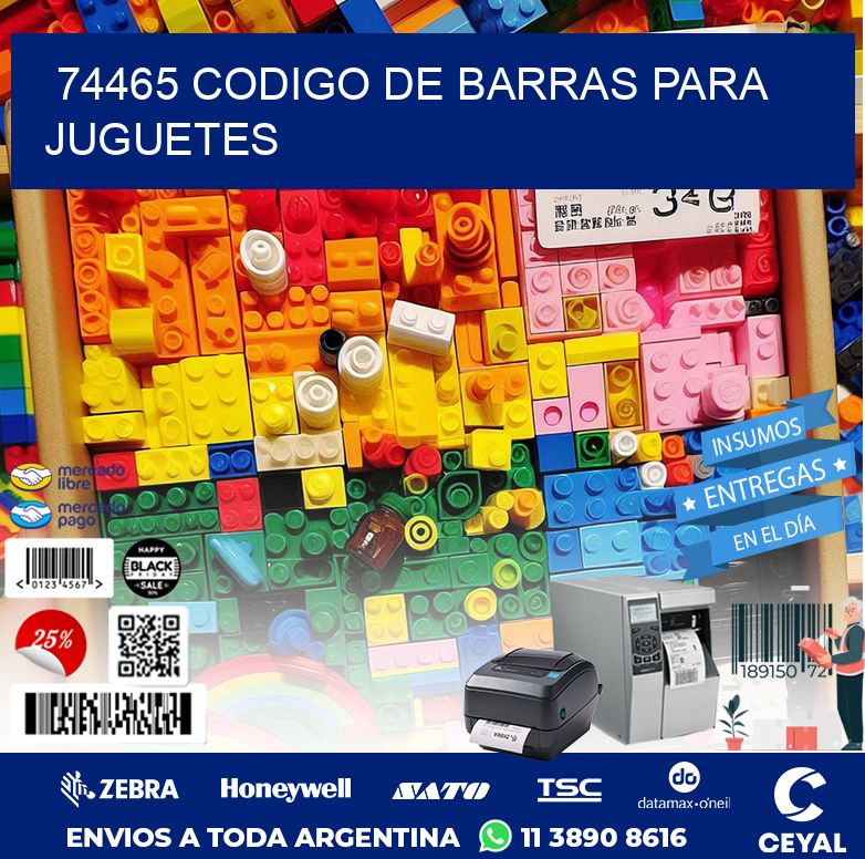 74465 CODIGO DE BARRAS PARA JUGUETES