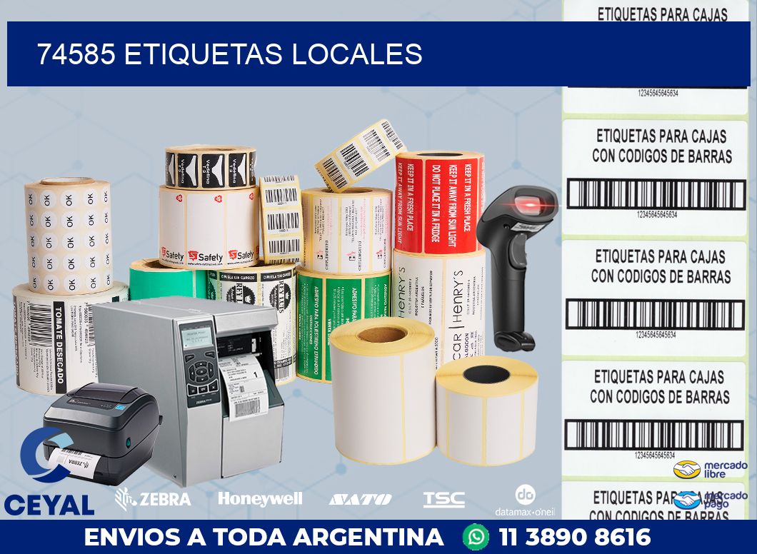 74585 ETIQUETAS LOCALES