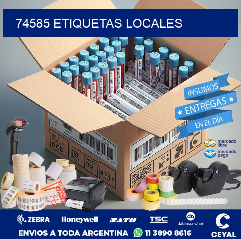 74585 ETIQUETAS LOCALES