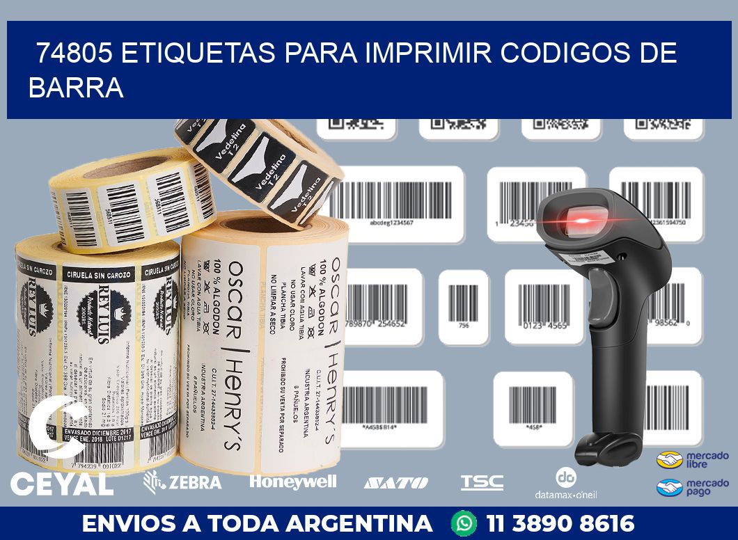74805 ETIQUETAS PARA IMPRIMIR CODIGOS DE BARRA