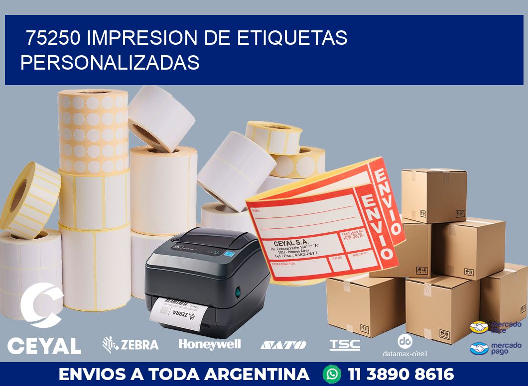 75250 IMPRESION DE ETIQUETAS PERSONALIZADAS