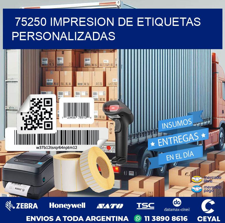 75250 IMPRESION DE ETIQUETAS PERSONALIZADAS