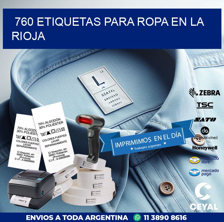 760 ETIQUETAS PARA ROPA EN LA RIOJA