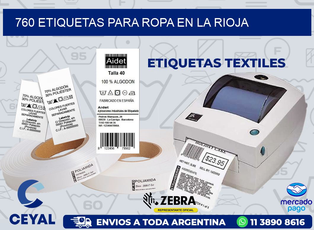 760 ETIQUETAS PARA ROPA EN LA RIOJA