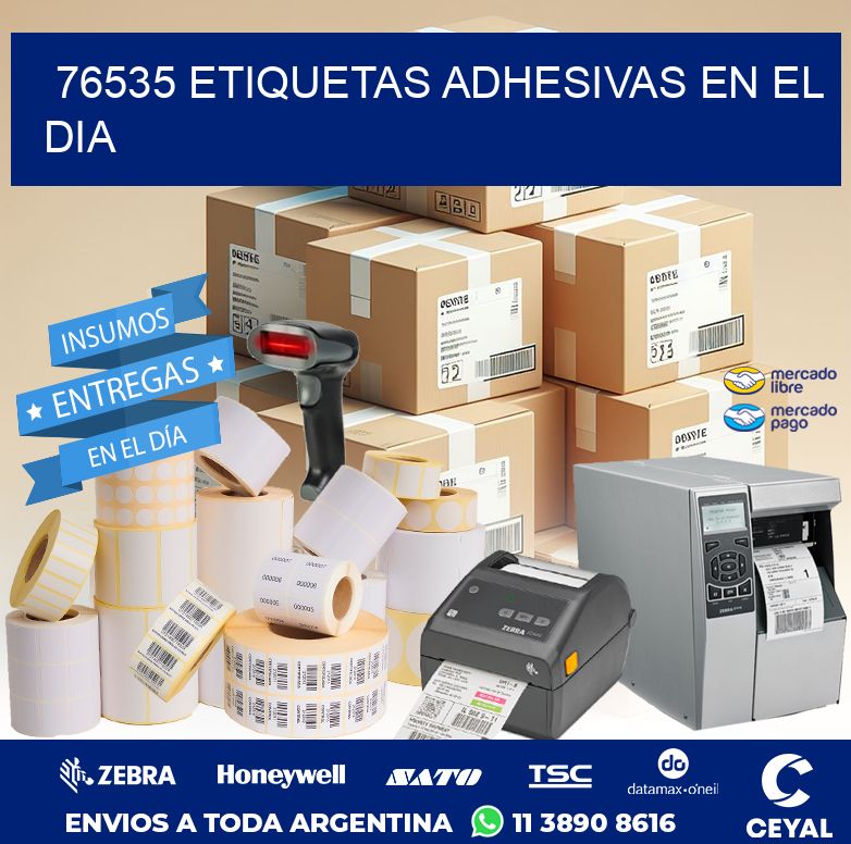76535 ETIQUETAS ADHESIVAS EN EL DIA