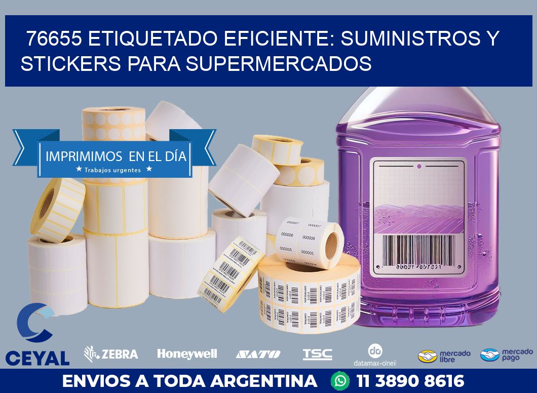 76655 ETIQUETADO EFICIENTE: SUMINISTROS Y STICKERS PARA SUPERMERCADOS