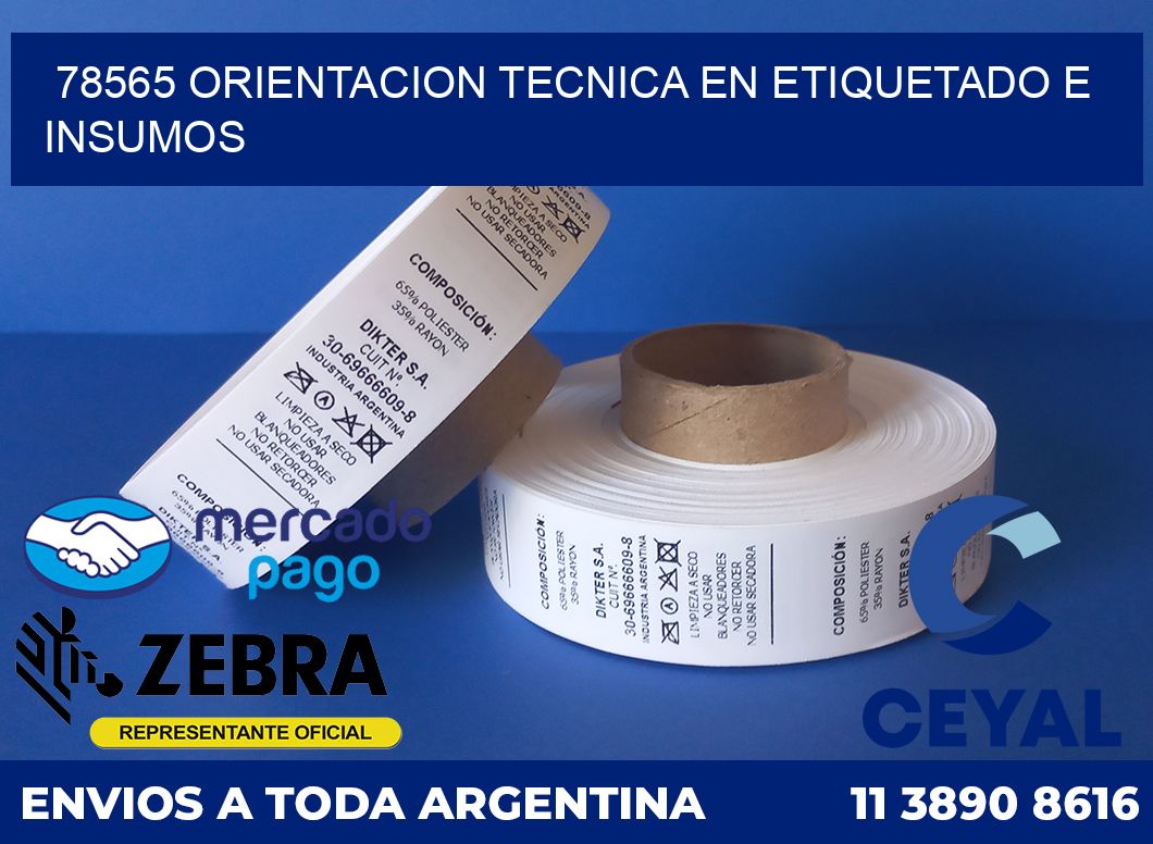 78565 ORIENTACION TECNICA EN ETIQUETADO E INSUMOS