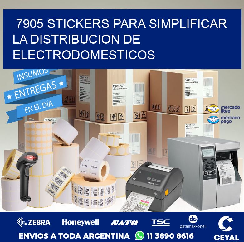 7905 STICKERS PARA SIMPLIFICAR LA DISTRIBUCION DE ELECTRODOMESTICOS