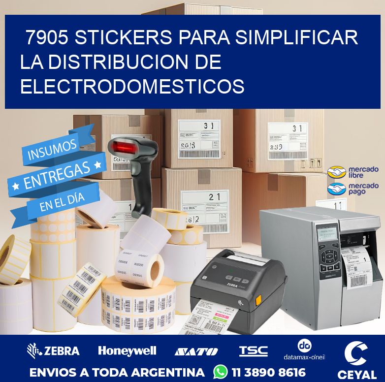 7905 STICKERS PARA SIMPLIFICAR LA DISTRIBUCION DE ELECTRODOMESTICOS