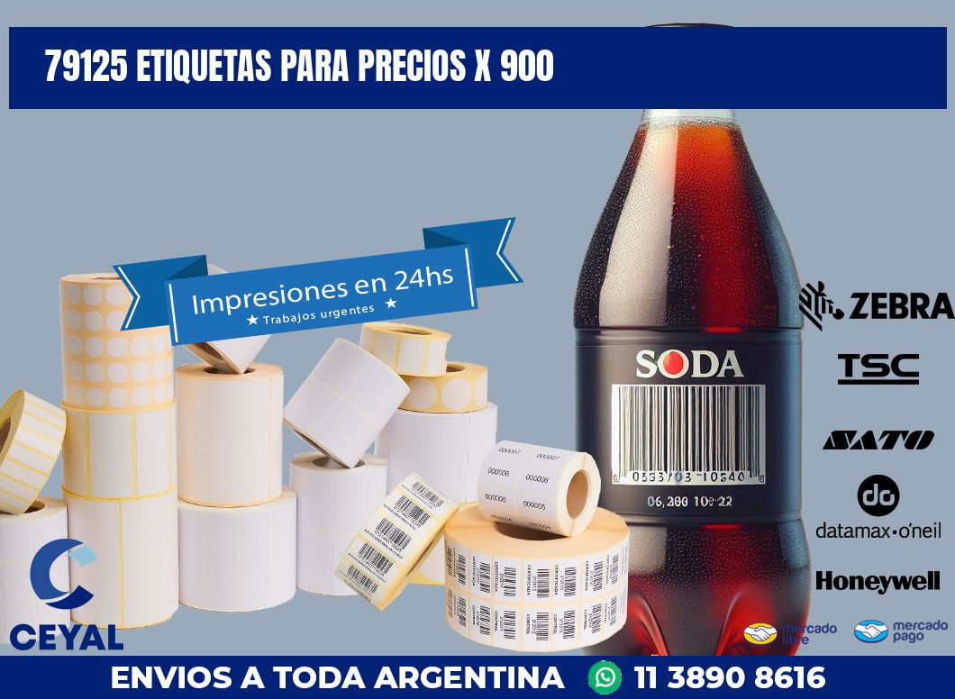 79125 ETIQUETAS PARA PRECIOS X 900