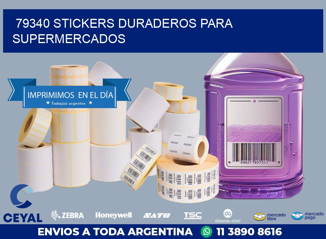79340 STICKERS DURADEROS PARA SUPERMERCADOS