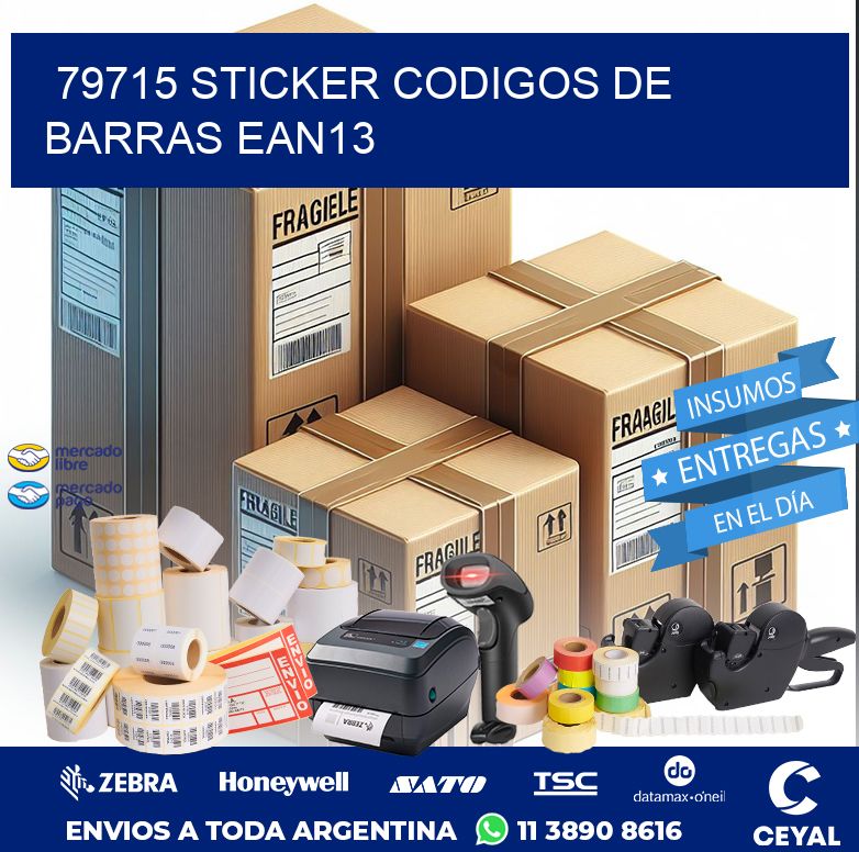79715 STICKER CODIGOS DE BARRAS EAN13