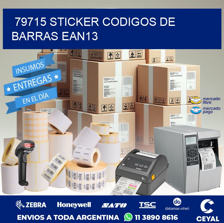 79715 STICKER CODIGOS DE BARRAS EAN13