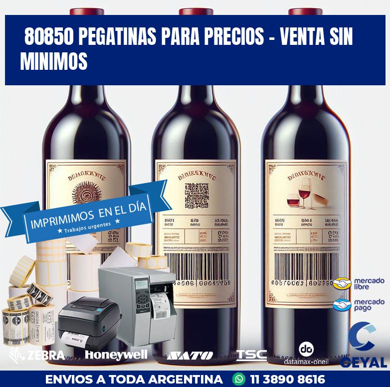 80850 PEGATINAS PARA PRECIOS - VENTA SIN MINIMOS