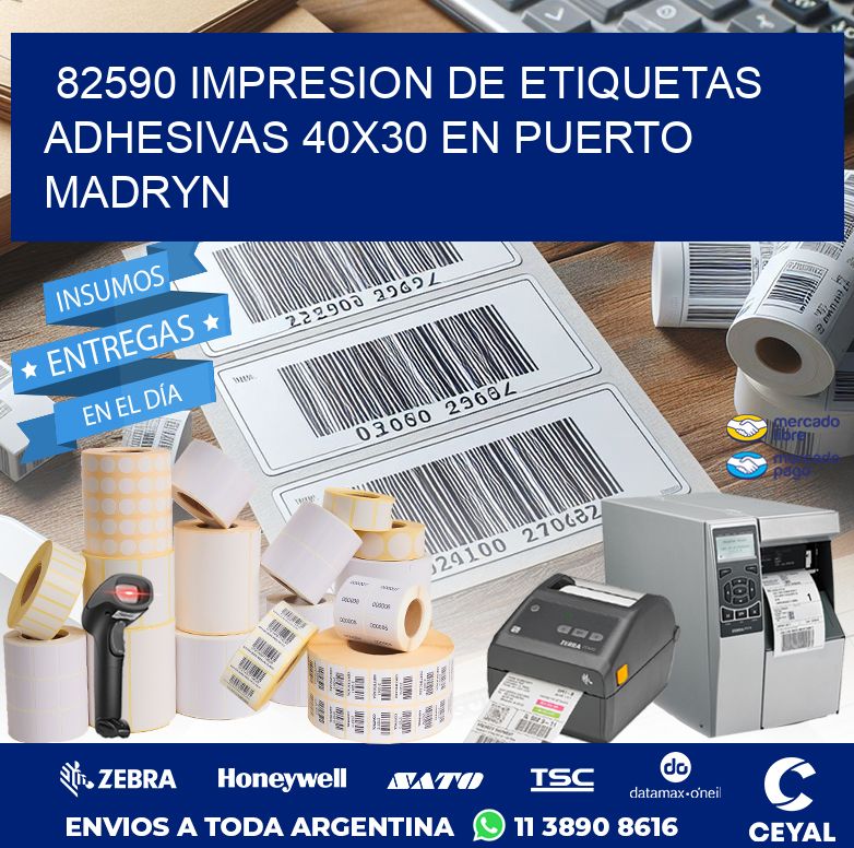 82590 IMPRESION DE ETIQUETAS ADHESIVAS 40X30 EN PUERTO MADRYN