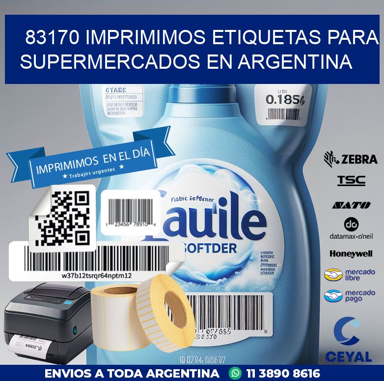 83170 IMPRIMIMOS ETIQUETAS PARA SUPERMERCADOS EN ARGENTINA