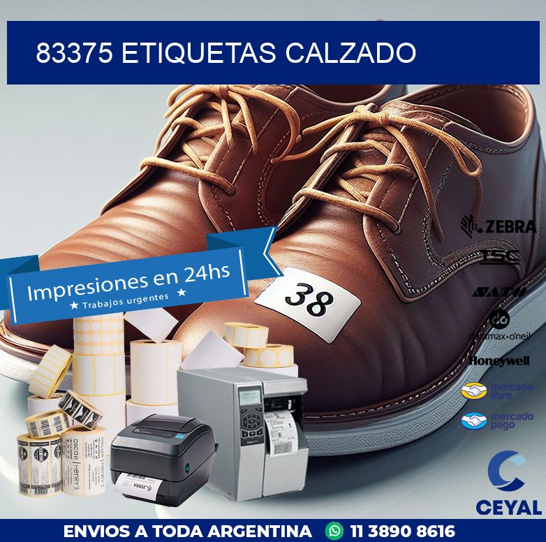83375 ETIQUETAS CALZADO