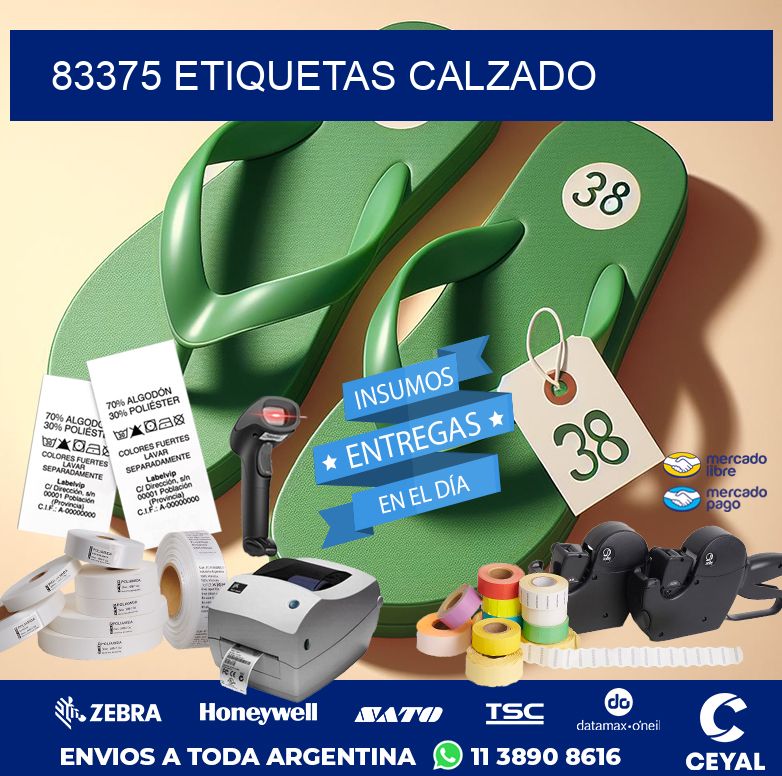 83375 ETIQUETAS CALZADO