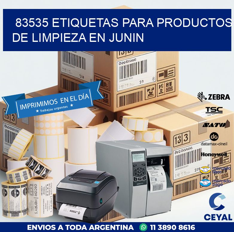 83535 ETIQUETAS PARA PRODUCTOS DE LIMPIEZA EN JUNIN