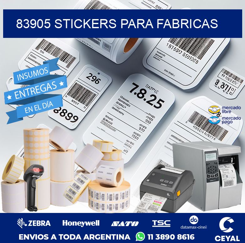 83905 STICKERS PARA FABRICAS