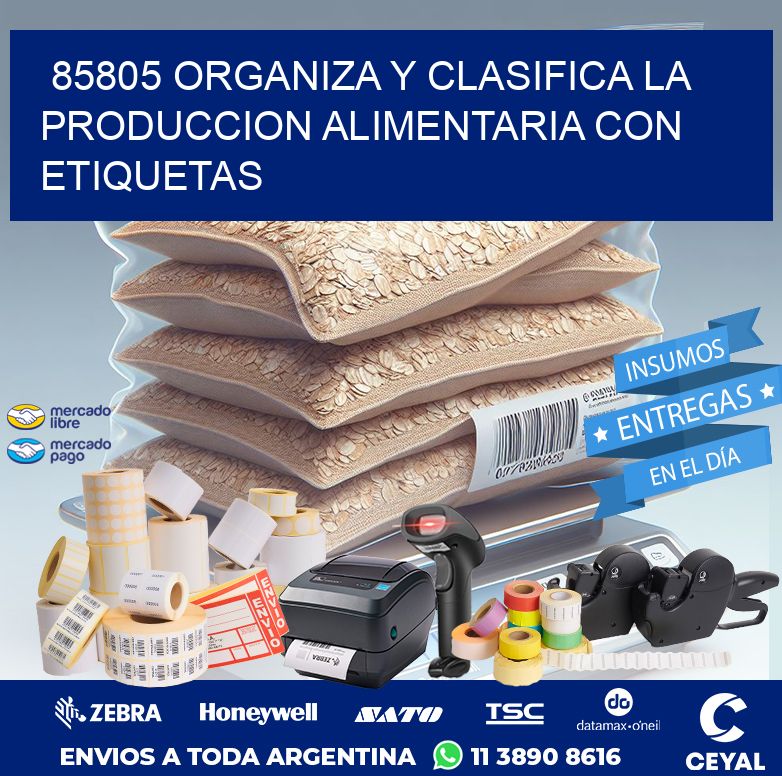 85805 ORGANIZA Y CLASIFICA LA PRODUCCION ALIMENTARIA CON ETIQUETAS