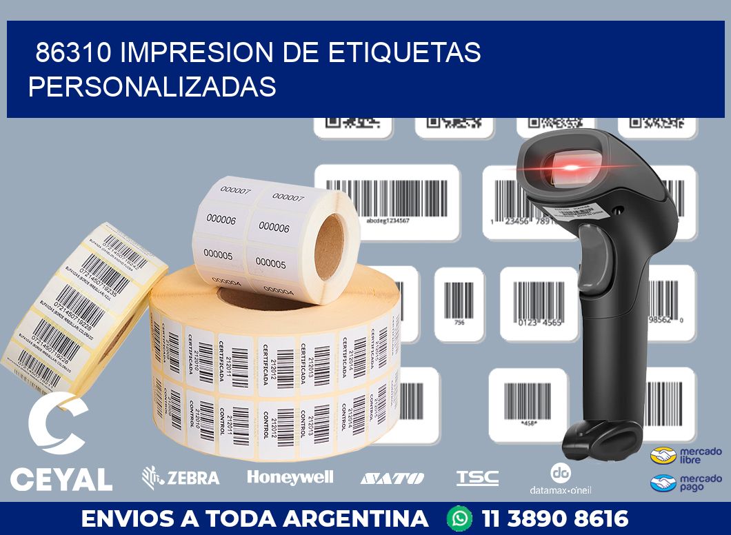 86310 IMPRESION DE ETIQUETAS PERSONALIZADAS