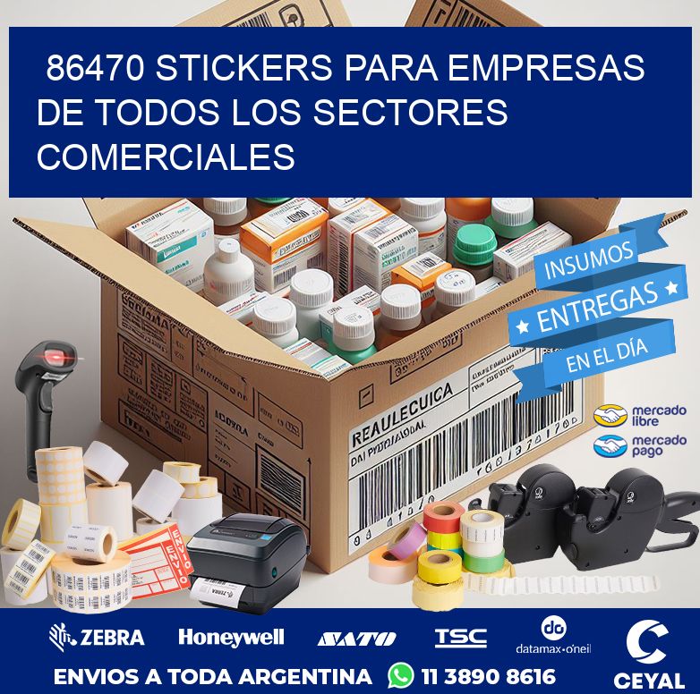 86470 STICKERS PARA EMPRESAS DE TODOS LOS SECTORES COMERCIALES