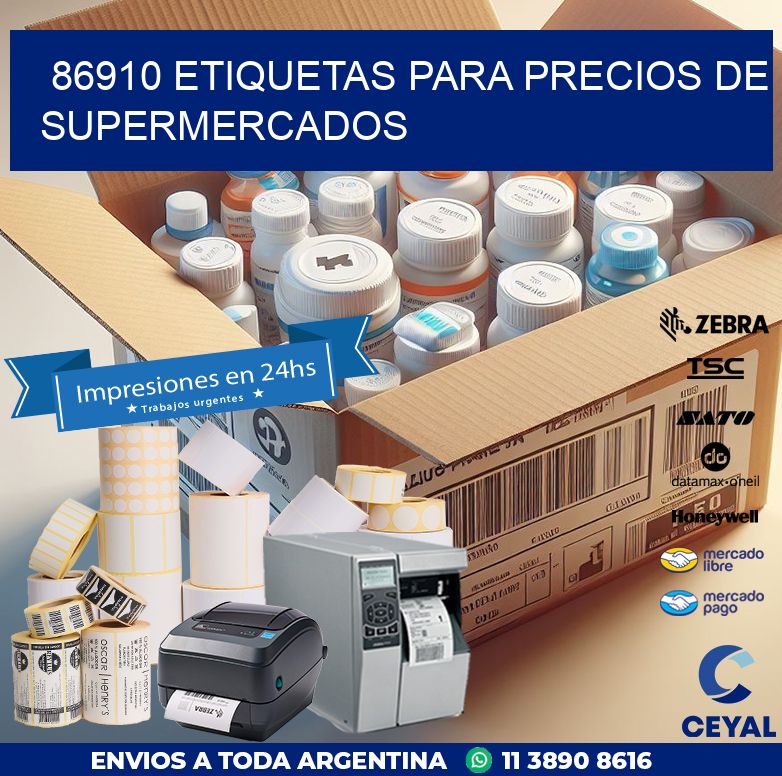 86910 ETIQUETAS PARA PRECIOS DE SUPERMERCADOS