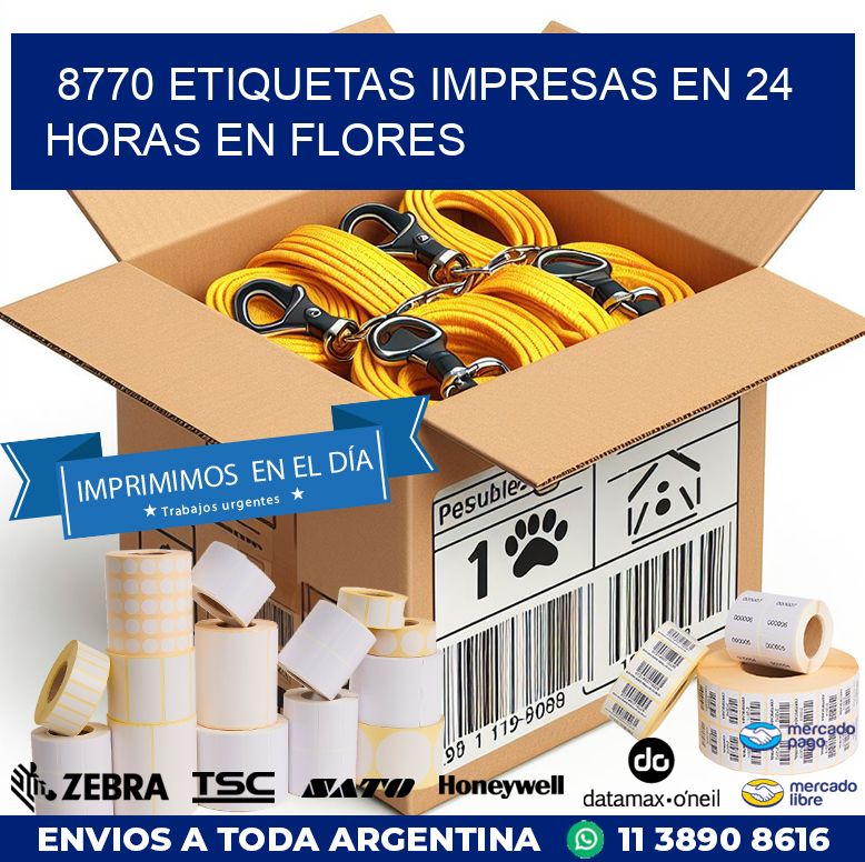 8770 ETIQUETAS IMPRESAS EN 24 HORAS EN FLORES