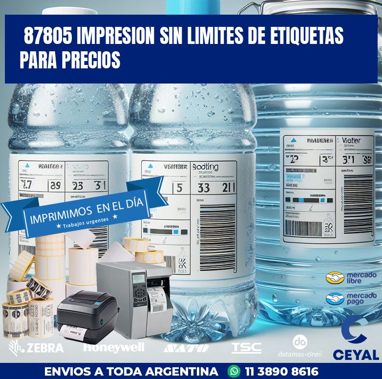87805 IMPRESION SIN LIMITES DE ETIQUETAS PARA PRECIOS