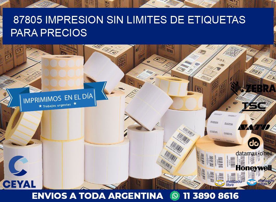 87805 IMPRESION SIN LIMITES DE ETIQUETAS PARA PRECIOS