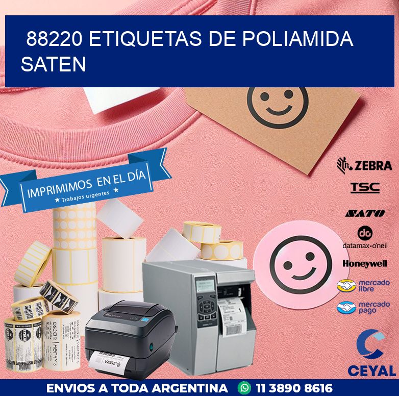 88220 ETIQUETAS DE POLIAMIDA SATEN
