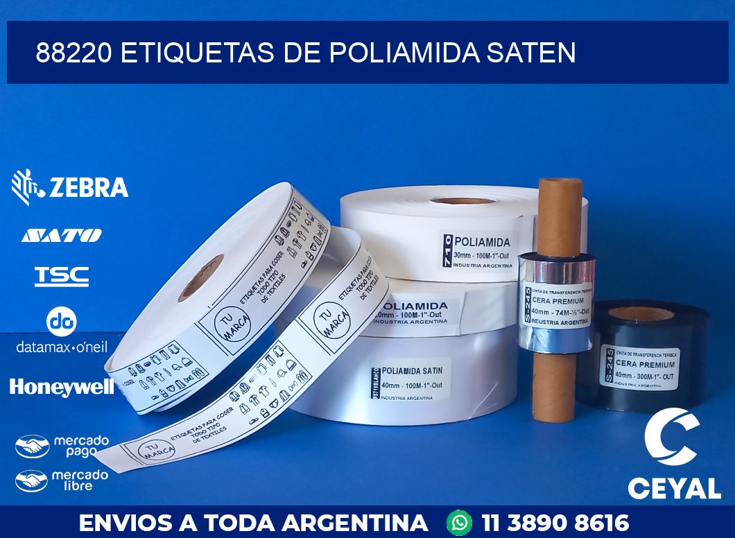 88220 ETIQUETAS DE POLIAMIDA SATEN