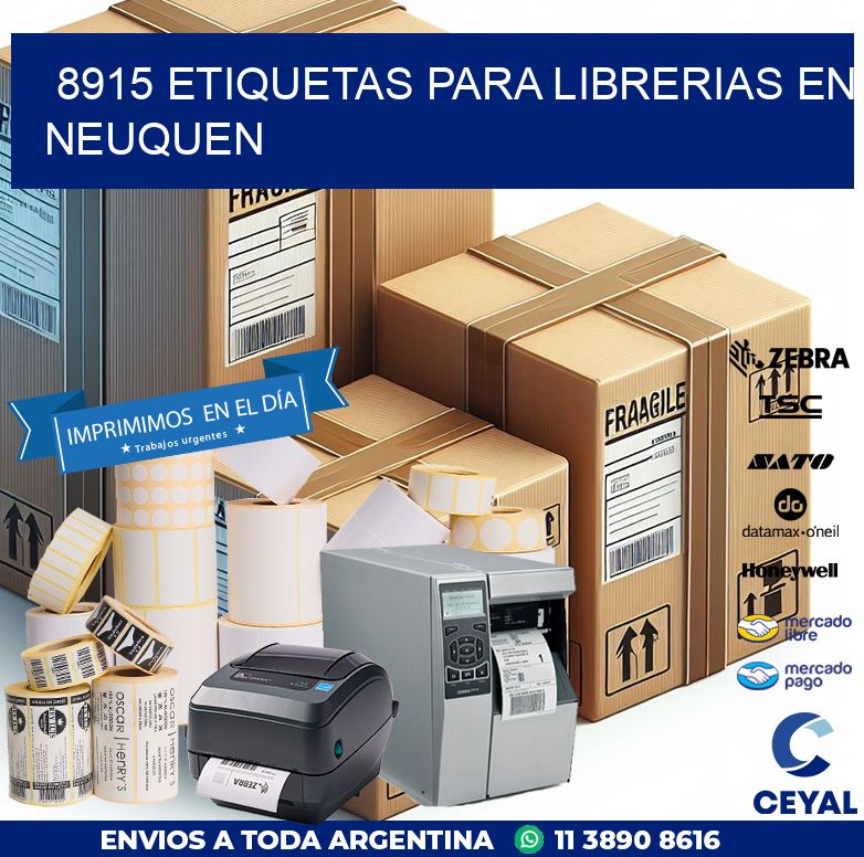 8915 ETIQUETAS PARA LIBRERIAS EN NEUQUEN