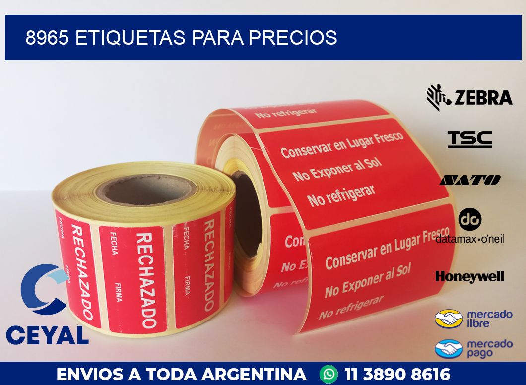 8965 ETIQUETAS PARA PRECIOS