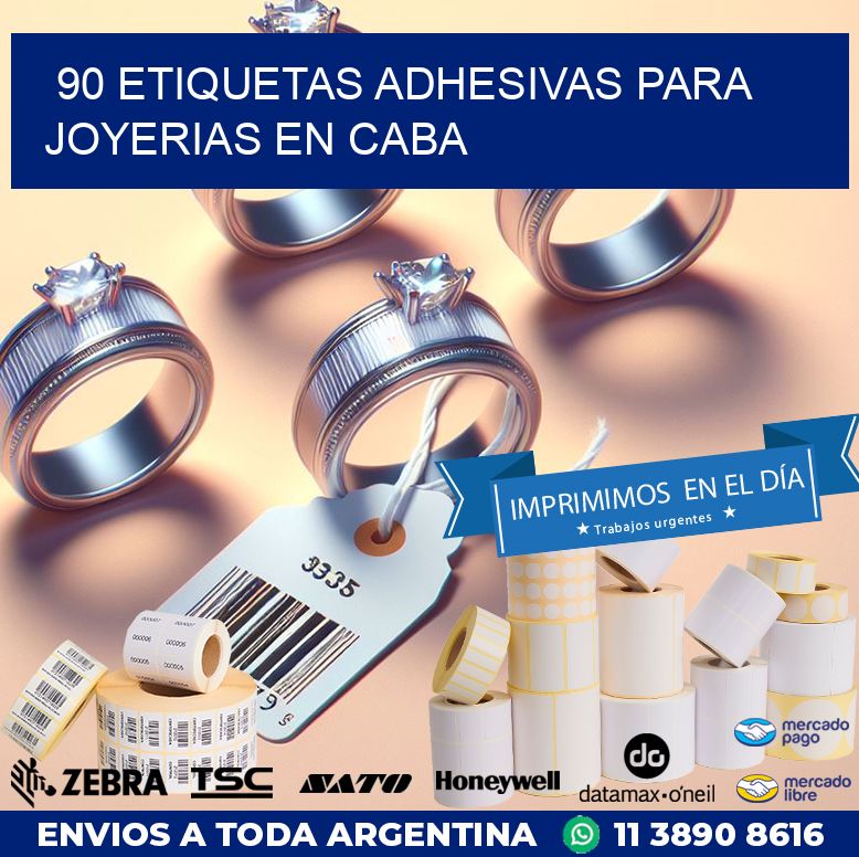 90 ETIQUETAS ADHESIVAS PARA JOYERIAS EN CABA
