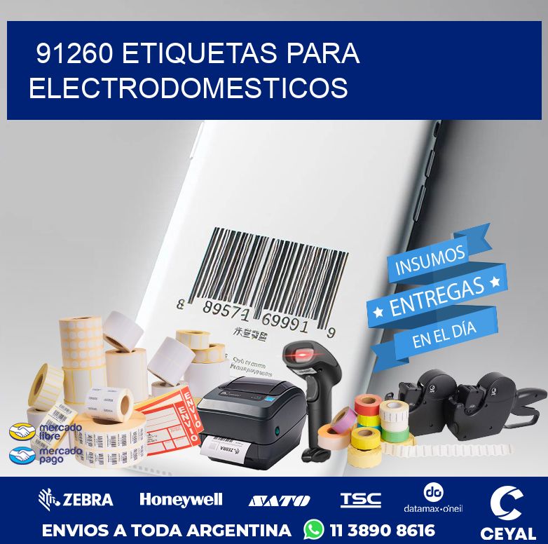 91260 ETIQUETAS PARA ELECTRODOMESTICOS