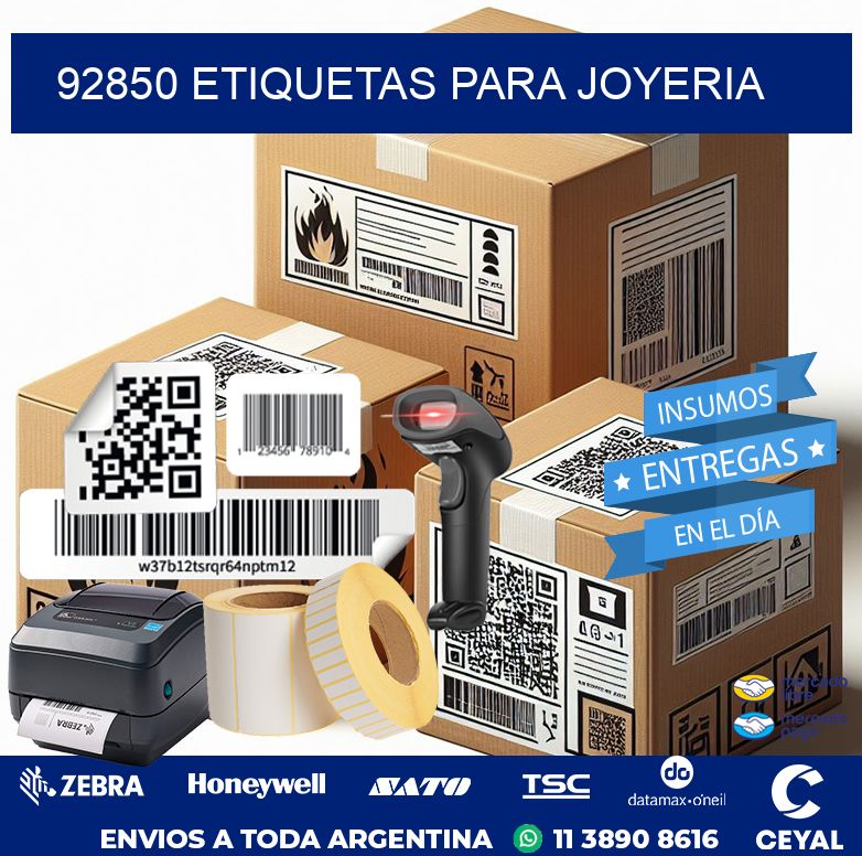 92850 ETIQUETAS PARA JOYERIA