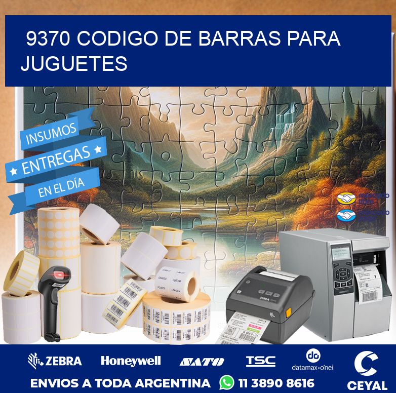 9370 CODIGO DE BARRAS PARA JUGUETES