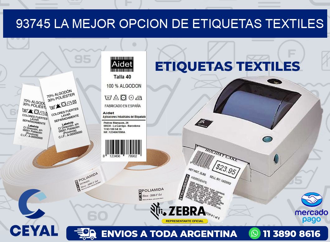 93745 LA MEJOR OPCION DE ETIQUETAS TEXTILES