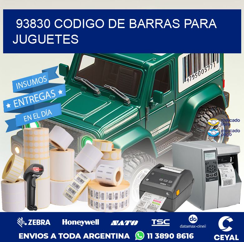 93830 CODIGO DE BARRAS PARA JUGUETES