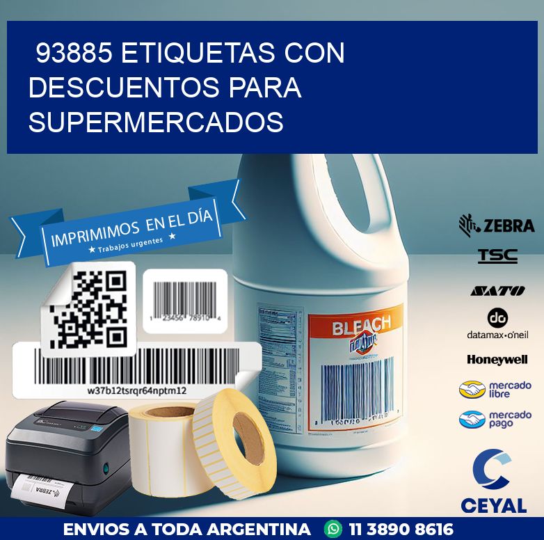 93885 ETIQUETAS CON DESCUENTOS PARA SUPERMERCADOS