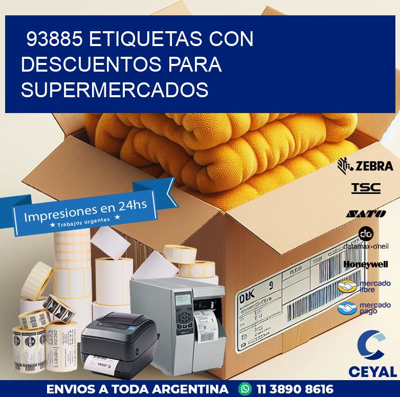 93885 ETIQUETAS CON DESCUENTOS PARA SUPERMERCADOS