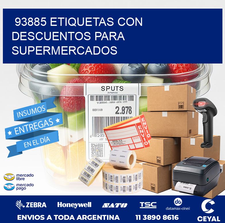 93885 ETIQUETAS CON DESCUENTOS PARA SUPERMERCADOS