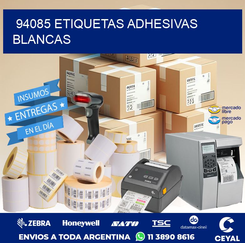 94085 ETIQUETAS ADHESIVAS BLANCAS