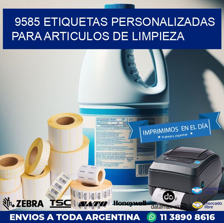9585 ETIQUETAS PERSONALIZADAS PARA ARTICULOS DE LIMPIEZA